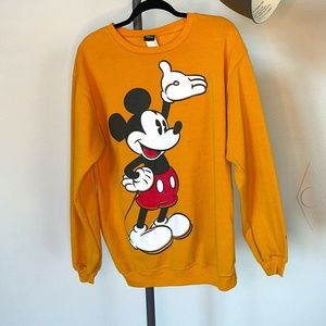 Mickey Mouse Vintage Yellow Sweater Disney